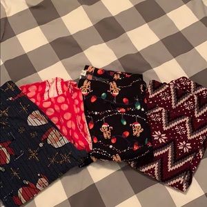 Lot of LuLaRoe (etc) Christmas Leggings (TC)